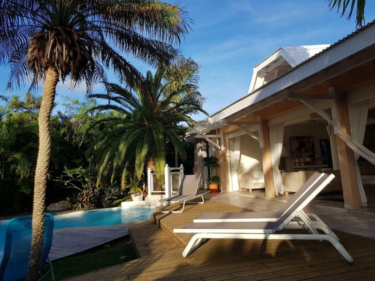 Villa Iguanou Et Piscine En Bord De Mer Proche Plages Marina Et Golf Saint-Francois  Exterior photo